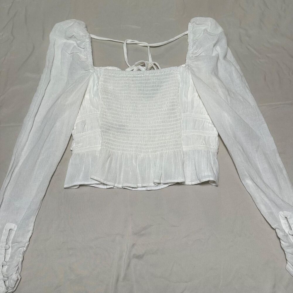 Free people longsleeve White Blouse - Picture 4 of 7